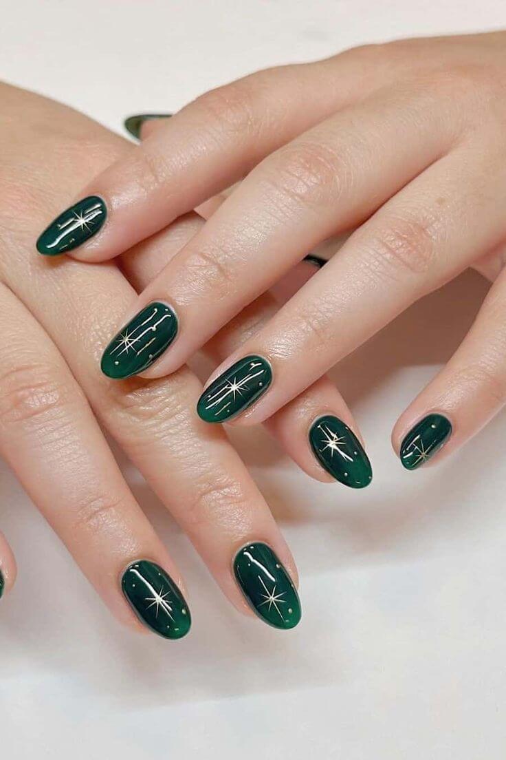 Emerald Green Nails