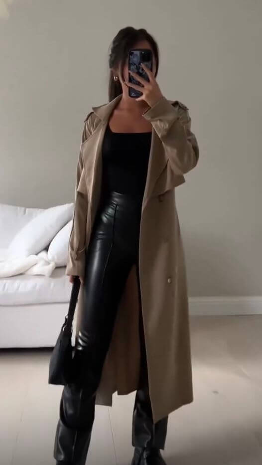 Leather Winter Outfits