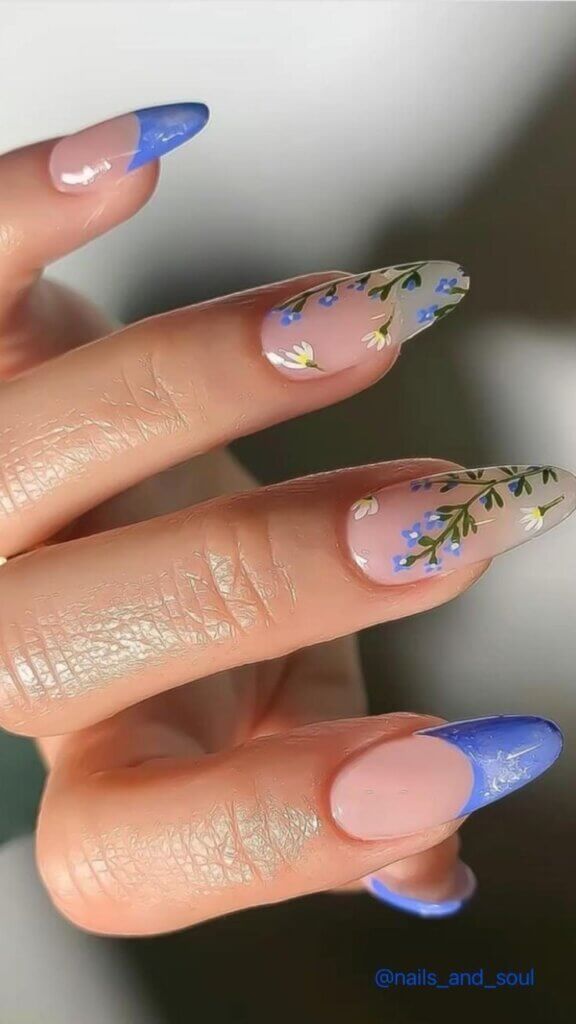 Spring 2024 floral Nails